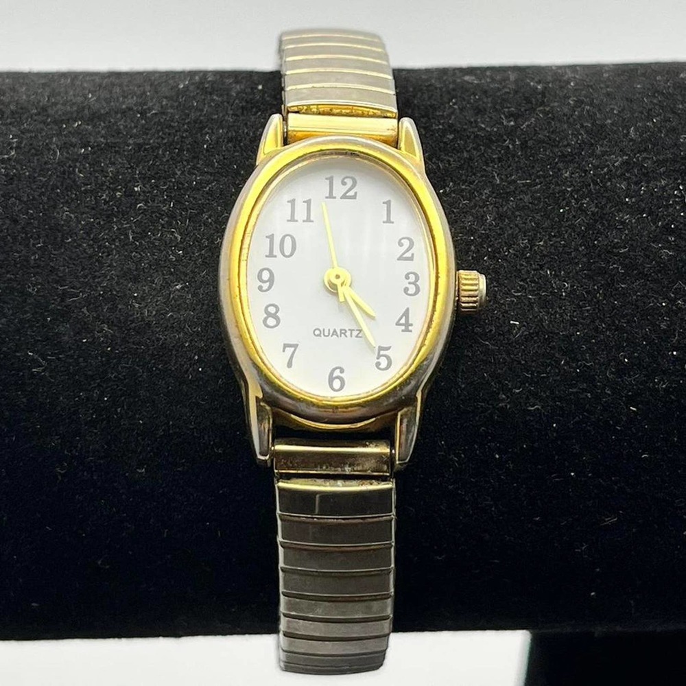 Silver gold watch